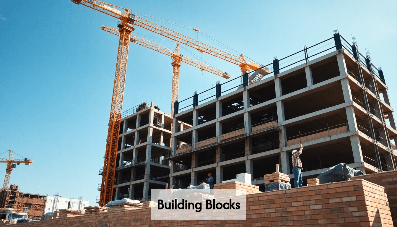 Office construction site