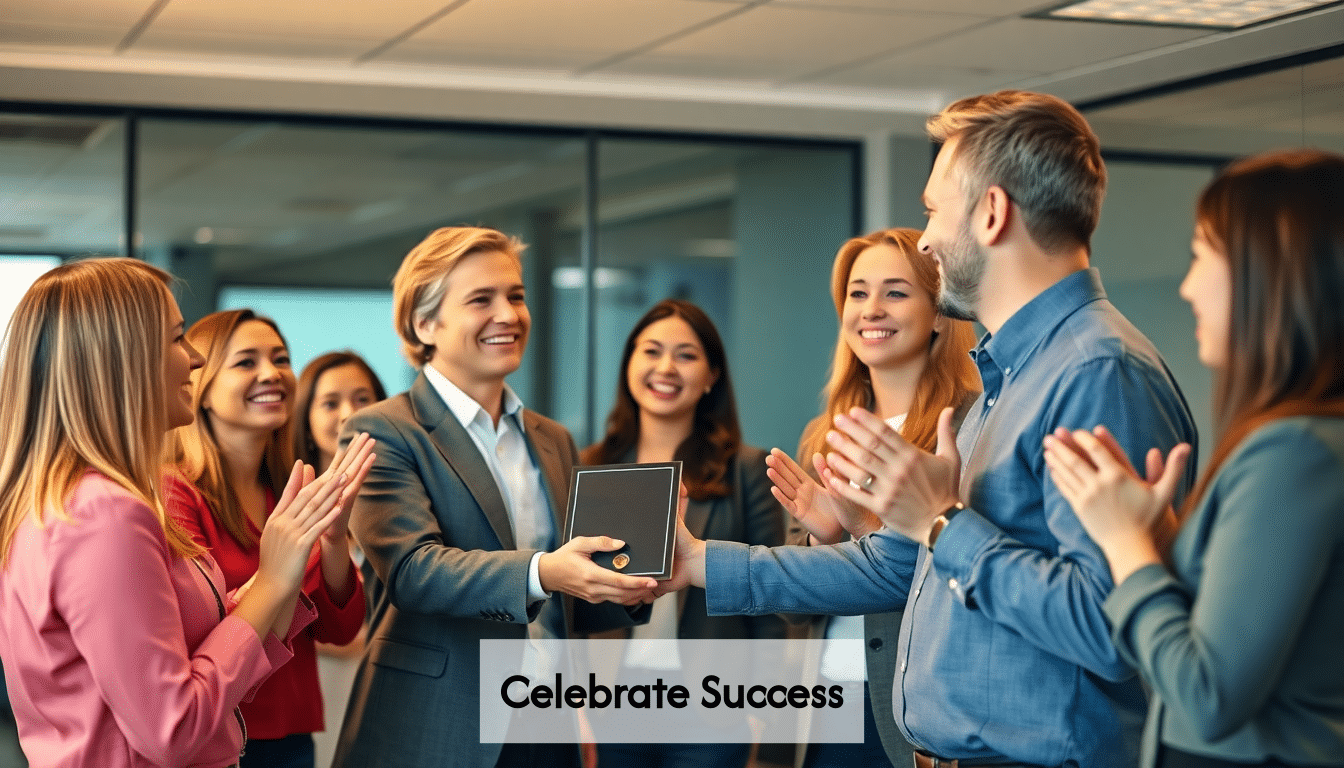 Employees receiving recognition