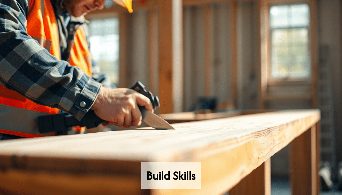 Hands-on construction work