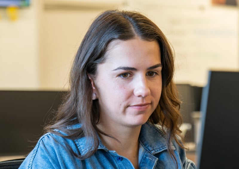 Sami working in office
