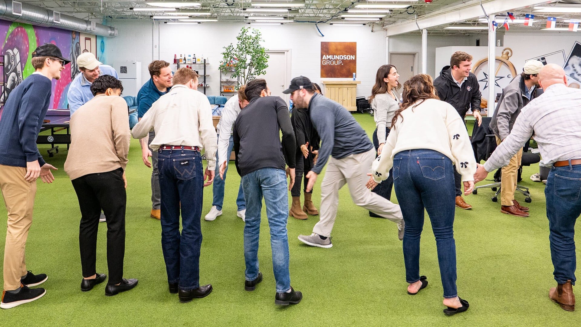 The Amundson Group team building games 